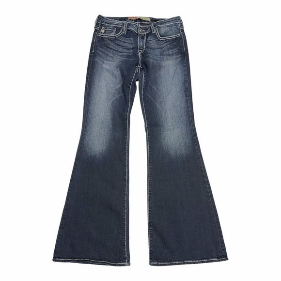 Big Star Denim - Big Star Size 27 Women's Dark Blue Flare Embellished Jeans